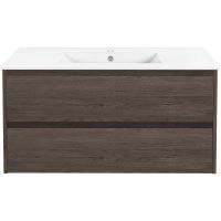 Тумба под раковину Vincea Gio 100 подвесная R.Oak арт-VMC-2G100RO — фото 2, Тумбы под раковину