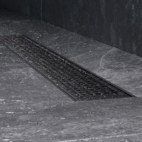 Душевой лоток AM.PM MasterFlow 60 с Черной матовой решеткой Cut Gradient арт-W01SC-P11-060-01BM — фото 7, Душевые лотки