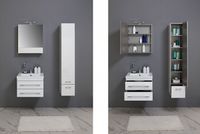 Тумба под раковину Aquanet Верона 58 подвесная Белая арт-176667 — фото 2, Тумбы под раковину