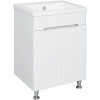 Тумба под раковину Runo Парма 60 Белая арт-00-00001038 — фото 1, Тумбы под раковину