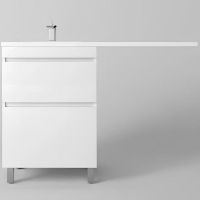 Тумба под раковину Style Line Даллас Леон 120 Люкс Plus Белая арт-СС-00002438 — фото 2, Тумбы под раковину