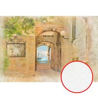 Фреска Ortograf Городской пейзаж 5078 Фактура бархат FX Флизелин (4*2,7) Бежевый, Город арт-5078 (бархат FX) — фото 1, Фрески