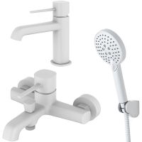 Комплект смесителей Orange Karl Белый арт-M05-311w — фото 5, Готовые комплекты для ванной комнаты