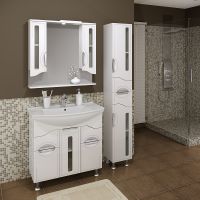 Шкаф пенал Runo Толедо 30 R Белый арт-00000001037 — фото 4, Пеналы для ванной комнаты