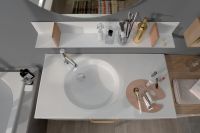 Тумба под раковину Jacob Delafon Odeon Rive Gauche 100 подвесная Дуб Табак ручки Черные арт-EB2524-R9-E52 — фото 3, Тумбы под раковину