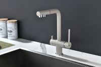 Смеситель для кухни Paulmark Serpentine Бежевый арт-Se213222-BE — фото 3, Смесители для кухни