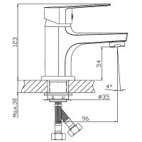 Смеситель для раковины Orange Loop Хром арт-M26-021cr — фото 8, Смесители для раковины