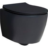 Унитаз Allen Brau Fantasy подвесной Черный матовый без сиденья арт-4.11004.31 — фото 1, Подвесные унитазы