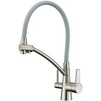 Смеситель для кухни Gappo Сатин Серый арт-G4398 — фото 1, Смесители для кухни