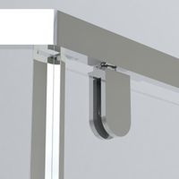 Душевой уголок Vincea Stresa 100x100 профиль Хром стекло шиншилла арт-VSP-1S100CH — фото 7, Душевые уголки трапеция