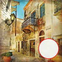 Фреска Ortograf Городской пейзаж 0888 Фактура флок FLK Флизелин (2*2) Бежевый, Город арт-0888 (флок FLK) — фото 1, Фрески