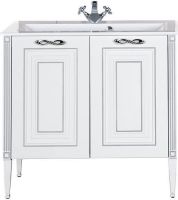 Тумба с раковиной Aquanet Паола 90 Белая арт-213016 — фото 2, Тумбы с раковиной