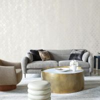 Обои Bruno Zoff Silver Фольга на флизелине (1,06*10,05) Серый, Ромб арт-60117-3 — фото 3, Обои для стен