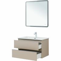 Тумба под раковину Aquanet Вега 80 подвесная Бежевая арт-329585 — фото 11, Тумбы под раковину