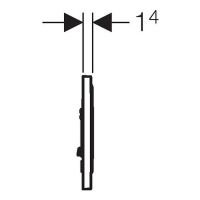Клавиша смыва Geberit Sigma 10 NEW Матовый черный арт-115.758.14.5 — фото 3, Кнопки смыва