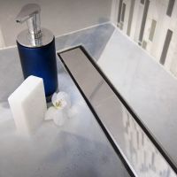 Душевой лоток Veconi Klasik 550 с решеткой Хром глянцевый / под плитку арт-V550K — фото 2, Душевые лотки