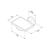 Мыльница AM.PM X-Joy Черная матовая арт-A85A34222 — фото 8, Мыльницы