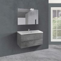 Тумба под раковину Vincea Mia 90 подвесная Beton арт-VMC-2MA900BT — фото 3, Тумбы под раковину