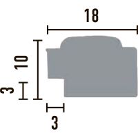 Товар: Багет Decomaster 2400x18x10 мм арт-158-937 - фото 2 Багет Decomaster 2400x18x10 мм арт-158-937 — фото 2, Багеты