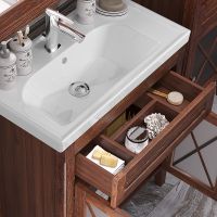 Тумба под раковину Opadiris Палермо 80 Светлый орех арт-00-00002354 — фото 5, Тумбы под раковину