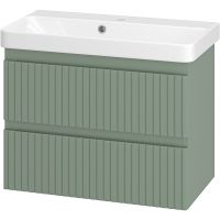 Тумба с раковиной Brevita Victory 70 подвесная Зеленая матовая арт-УТ000015998 — фото 1, Тумбы с раковиной