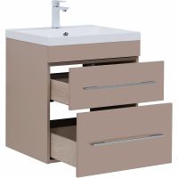 Тумба под раковину Aquanet Верона 60 подвесная Капучино арт-304536 — фото 5, Тумбы под раковину