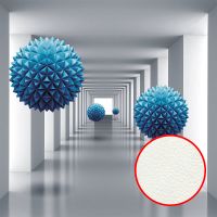 Фреска Ortograf 3D 33214 Фактура флок FLK Флизелин (2,7*2,7) Белый/Голубой, Архитектура/Абстракция арт-33214 (флок FLK) — фото 1, Фрески