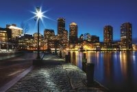 Фреска Ortograf Небоскребы 5265 Фактура бархат FX Флизелин (4*2,7) Синий/Черный, Город арт-5265 (бархат FX) — фото 2, Фрески