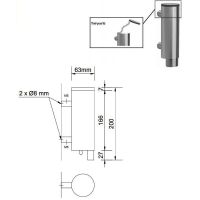 Диспенсер для жидкого мыла Nofer Нержавеющая сталь матовая арт-03024.S — фото 3, Диспенсеры для жидкого мыла