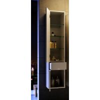 Шкаф пенал Aqwella 5 Stars Malaga 30 Крафт темный арт-Mal.05.03/L/CD — фото 2, Пеналы для ванной комнаты