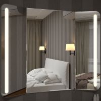 Зеркало Relisan Triple Vertical 1000х800 с подсветкой с сенсорным выключателем арт-Гл000024395 — фото 1, Зеркала в ванную комнату