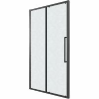 Душевая дверь Grossman Cosmo 130 профиль Черный матовый стекло шиншилла арт-100.K33.02.130.21.02 — фото 2, Раздвижные душевые двери