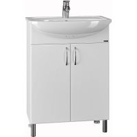 Тумба под раковину СанТа Сити 60 Белая арт-201075 — фото 1, Тумбы под раковину