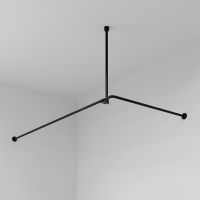 Карниз для ванны WasserKRAFT Elbe 180x90 Черный арт-SC-729018 — фото 1, Карнизы для ванной