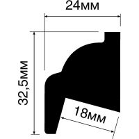 Молдинг HIWOOD 2000x32,5x24 мм арт-LB32 — фото 2, Молдинги