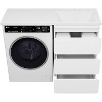 Тумба с раковиной Misty Чегет 120 R Белая глянцевая арт-УТ000013837 — фото 4, Тумбы с раковиной