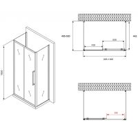 Товар: Душевой уголок Abber Schwarzer Diamant 100x50 профиль Хром стекло прозрачное арт-AG30100H-S50-S50 - фото 5 Душевой уголок Abber Schwarzer Diamant 100x50 профиль Хром стекло прозрачное арт-AG30100H-S50-S50 — фото 5, Прямоугольные душевые уголки
