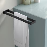 Полотенцедержатель Timo Selene двойной Черный матовый арт-14052/03 — фото 3, Полотенцедержатели