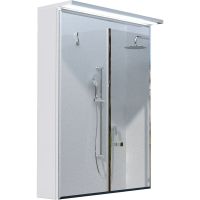 Зеркальный шкаф 1MarKa Соната 60 с подсветкой  Белый глянец арт-Ц0000007617 — фото 1, Зеркальные шкафы в ванную