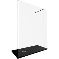 Душевая перегородка Allen Brau Infinity 1 160 профиль Черный браш стекло прозрачное арт-3.21033.BBA — фото 4, Душевые перегородки