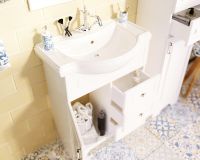 Тумба под раковину 1MarKa Прованс New 65Н Белый глянец арт-У94488 — фото 6, Тумбы под раковину