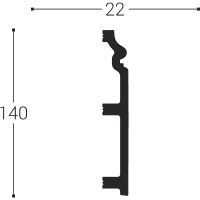 Плинтус Bello Deco XPS П 9 2000x140x22 мм арт-00-00004618 — фото 7, Плинтуса напольные