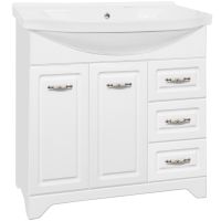 Тумба под раковину Style Line Олеандр 2 90 Белый глянец арт-ЛС-00000241 — фото 1, Тумбы под раковину