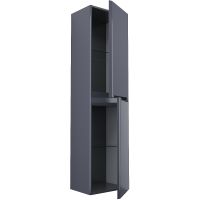 Шкаф пенал Iddis Edifice 40 подвесной Темно-серый арт-EDI40D0i97 — фото 3, Пеналы для ванной комнаты