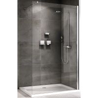 Душевая перегородка Abber Immer Offen 120 профиль Хром стекло прозрачное арт-AG61120 — фото 2, Душевые перегородки