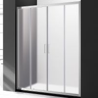 Душевая дверь Cezares Molveno 180 профиль Хром стекло рифленое арт-MOLVENO-BF-2-180-P-Cr — фото 2, Раздвижные душевые двери