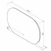 Зеркало Континент Fleur 1200x700 с подсветкой с бесконтактным выключателем арт-ЗЛП639 — фото 8, Зеркала в ванную комнату