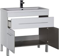 Тумба с раковиной Aquanet Верона 90 Белая арт-213032 — фото 4, Тумбы с раковиной