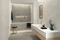 Керамическая плитка Keraben Khan White KSJ6C000 настенная 40х120 см арт-37081 — фото 2, Керамическая плитка