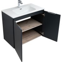 Тумба под раковину Aquanet Алвита New 80 подвесная Антрацит арт-277527 — фото 2, Тумбы под раковину